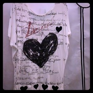 Desigual Tops - 💜 Desigual heart top 💜 Desigual Tops - 💜 Desigual heart top 💜